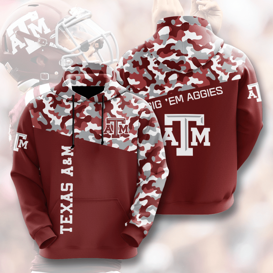 Texas A&M Aggies 3D Hoodie - 537384e8aa12 Texas A&M Aggies 3D Hoodie - 537384e8aa12