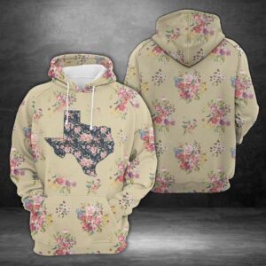 Texas Floral Vintage 3D Printed Hoodie/Zipper Hoodie - 956395cffa17