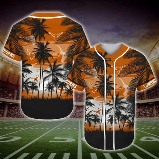 Texas Longhorns Tropical Baseball Jersey Texas Longhorns Tropical Baseball Jersey