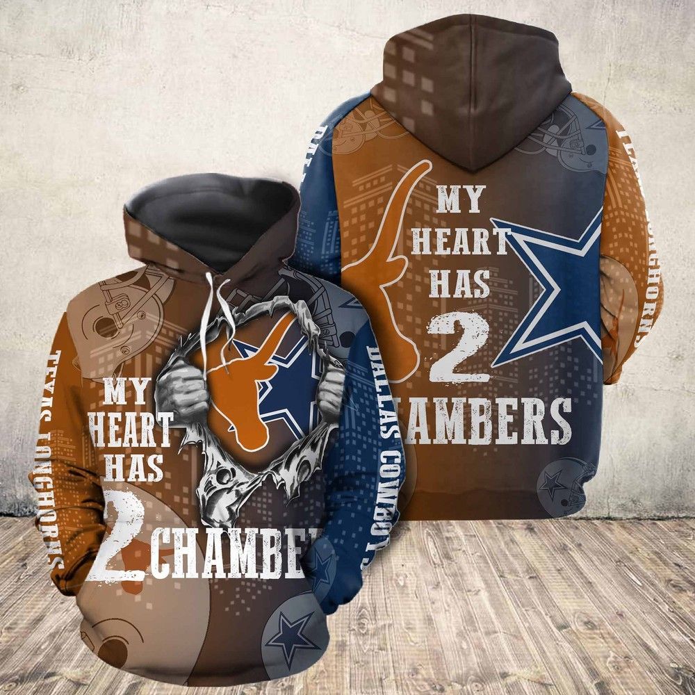 Texas Longhorns Vs Dallas Cowboys 3D Hoodie Sweatshirt For Fans Men Women All Over Printed Hoodie - c699159f2598 Texas Longhorns Vs Dallas Cowboys 3D Hoodie Sweatshirt For Fans Men Women All Over Printed Hoodie - c699159f2598