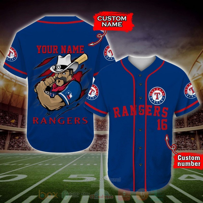 Texas Rangers Mlb Personalized Baseball Jersey Texas Rangers Mlb Personalized Baseball Jersey