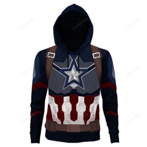 The Avengers Endgame Captain America Cosplay 3D Hoodie For Men Women All Over 3D Printed Hoodie 3D Printed Thin Sports Jacket - b6a12f2d88eb