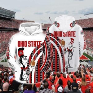 The Cat In The Hat Ohio State Buckeyes Ncaa Skull 3D Hoodie For Men For Women All Over Printed Hoodie - bbcfa1c7ef75