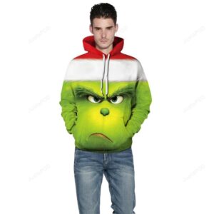 The Grinch 3D Hoodie For Men Women All Over 3D Printed Hoodie Christmas Costume Halloween Cosplay Green Monkey 3D Digital Print Sweatshirt - 185588a953c4