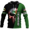 The Irishman Notre Dame Fighting Irish American Skull Pullover And Zippered Hoodies Custom 3D Graphic Printed 3D Hoodie All Over Print Hoodie For Men For Women - c8b0330e107b