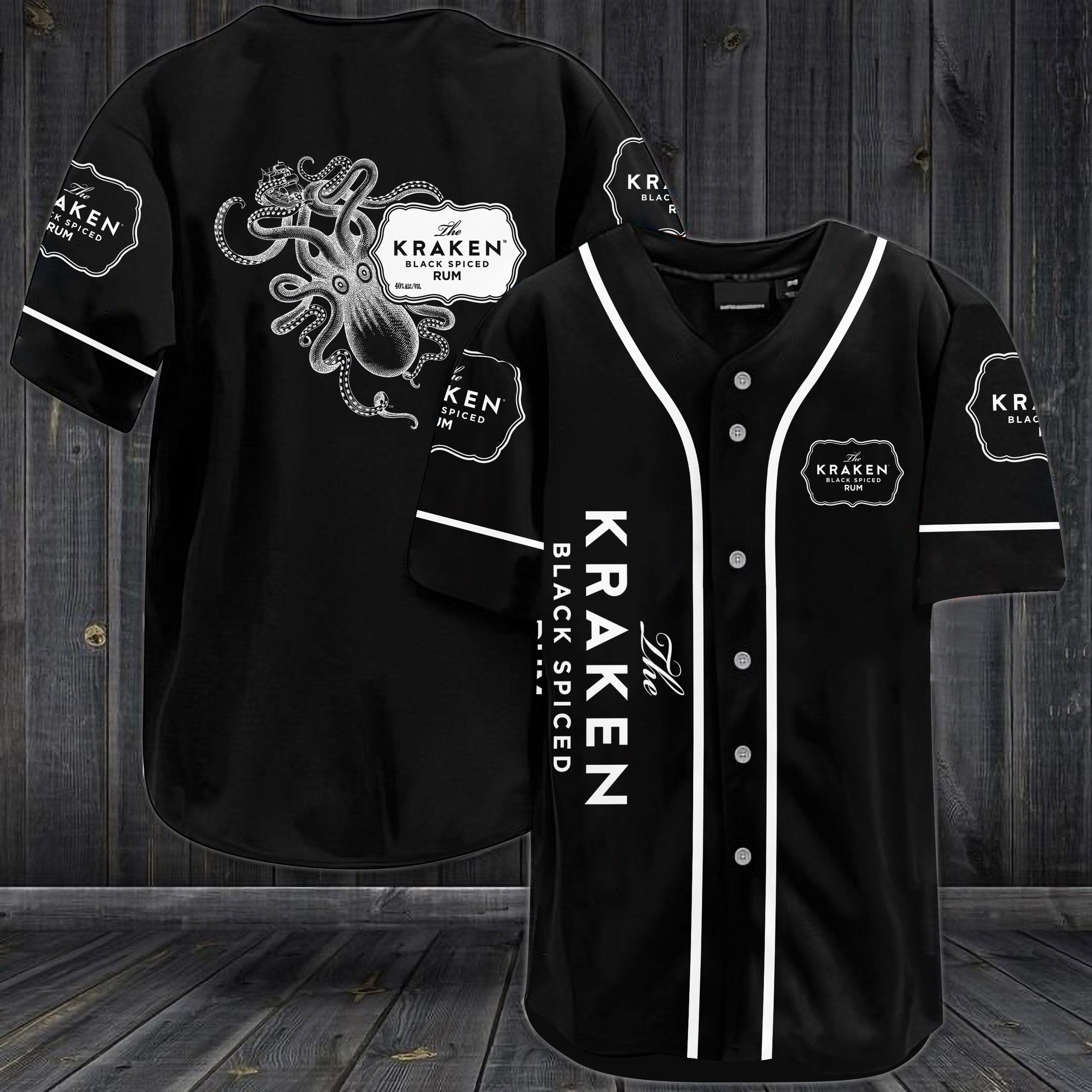 The Kraken Dark Spiced Baseball Jersey The Kraken Dark Spiced Baseball Jersey