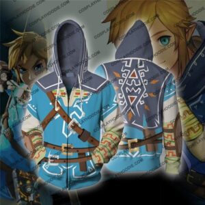 The Legend of Zelda Breath of the Wild Link Cosplay 3D Hoodie For Men Women All Over 3D Printed Hoodie Jacket - 5f8ec965ac17