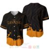 The Lion King Iconic Scene All Over Print Black Baseball Jersey