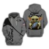 The Mandalorian Baby Yoda Holding Ford Pullover And Zip Pered Hoodies Custom 3D Graphic Printed 3D Hoodie All Over Print Hoodie For Men For Women - 55d517d1c693