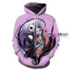 The Nightmare Before Christmas Jack Skellington Sally Purple 3D Hoodie For Men Women All Over 3D Printed Hoodie - dfba2a3440e2