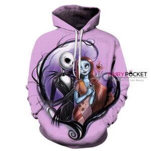 The Nightmare Before Christmas Jack Skellington Sally Purple 3D Hoodie For Men Women All Over 3D Printed Hoodie - dfba2a3440e2