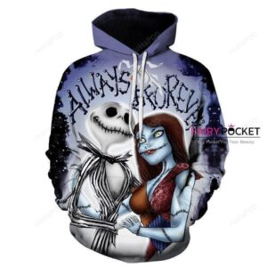 The Nightmare Before Christmas Sally Jack Skellington Christmas 3D Hoodie For Men Women All Over 3D Printed Hoodie - 66b7e54a73ae