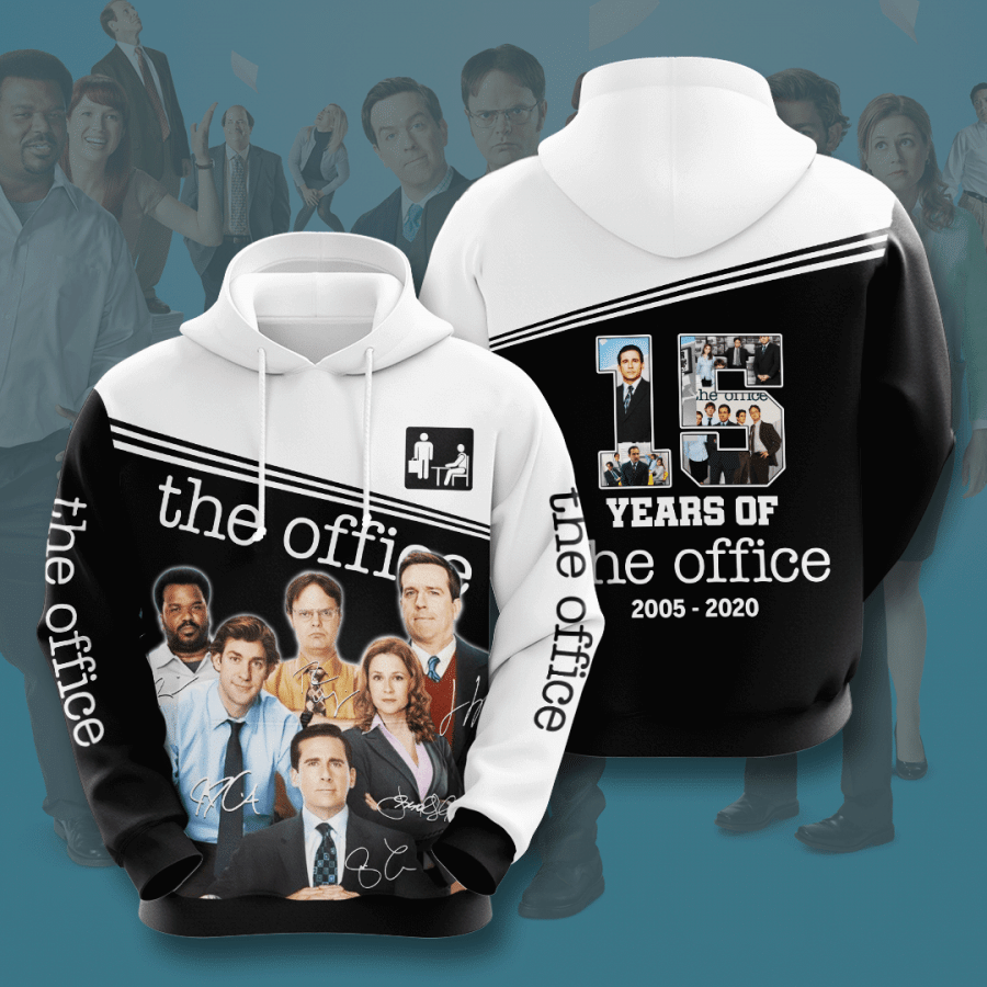 The Office Movie Character Anniversary 10 Years 3D Hoodie For Men For Women The Office Movie Character Anniversary 10 Years 3D Hoodie For Men For Women