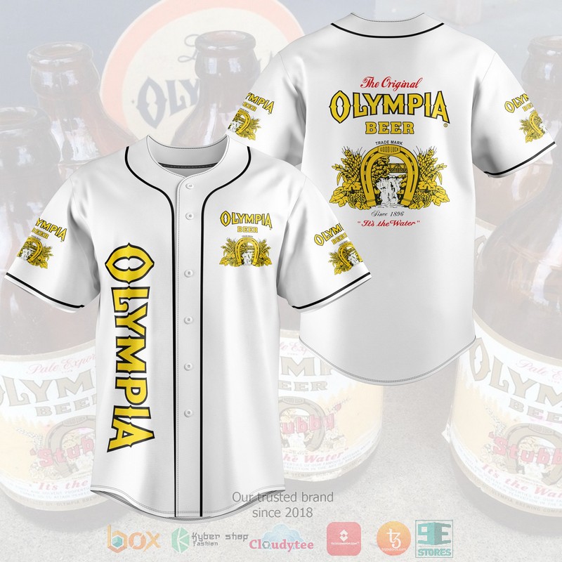 The Original Olympia Beer Baseball Jersey The Original Olympia Beer Baseball Jersey