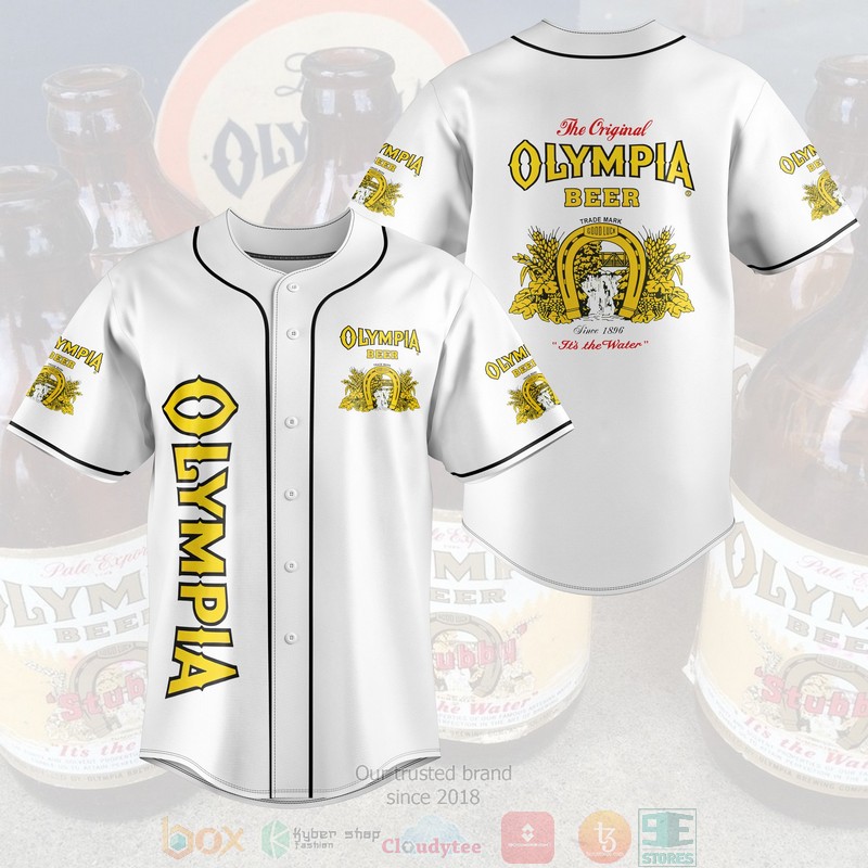 The Original Olympia Beer Baseball Jersey The Original Olympia Beer Baseball Jersey