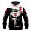 The Skull Suzuki Pullover And Zippered Hoodies Custom 3D Suzuki Graphic Printed 3D Hoodie All Over Print Hoodie For Men For Women - 901141412dfa