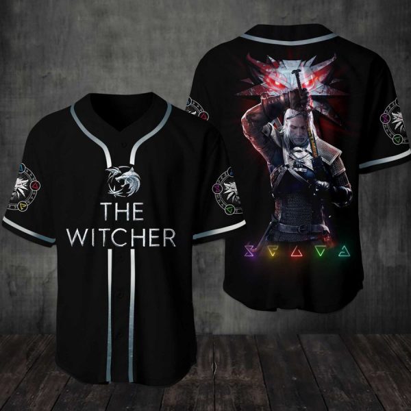 The Witcher Baseball Jersey Shirt The Witcher Baseball Jersey Shirt