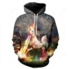 The cat Riding a unicorn 3D 3D Hoodie For Men Women All Over 3D Printed Hoodies - e25cea6710d6