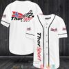 Thor Sport Racing White Baseball Jersey