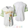 Tinker Bell All Over Print Pinstripe White Baseball Jersey