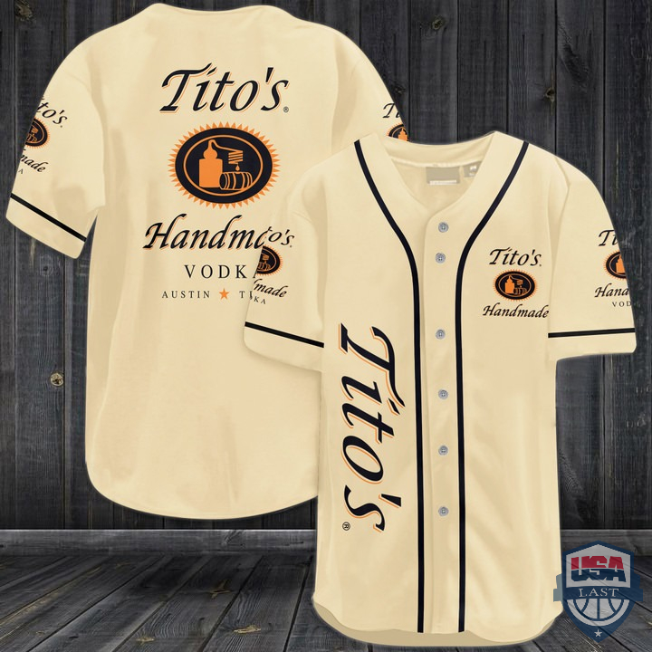 Tito’S Handmade Vodka Baseball Jersey Tito’S Handmade Vodka Baseball Jersey