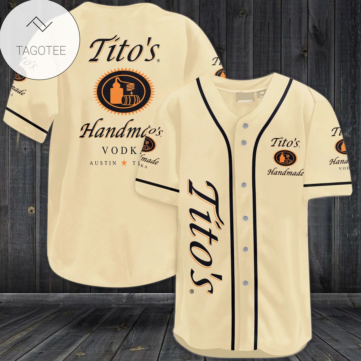 Tito’S Handmade Vodka Logo Baseball Jersey Shirt Tito’S Handmade Vodka Logo Baseball Jersey Shirt