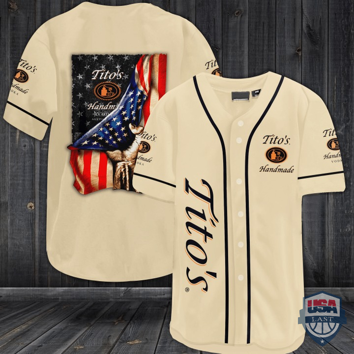 Tito’S Vodka American Flag Baseball Jersey Shirt Tito’S Vodka American Flag Baseball Jersey Shirt