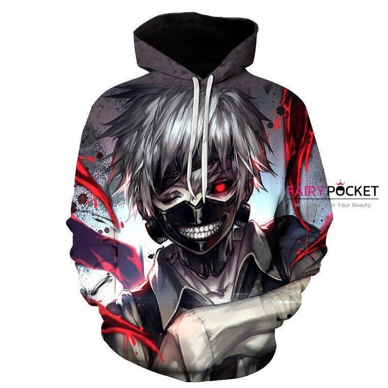 Tokyo Ghoul Ken Kaneki 3D Hoodie For Men Women All Over 3D Printed Hoodie � D - cc1a06fbe7d7 Tokyo Ghoul Ken Kaneki 3D Hoodie For Men Women All Over 3D Printed Hoodie � D - cc1a06fbe7d7