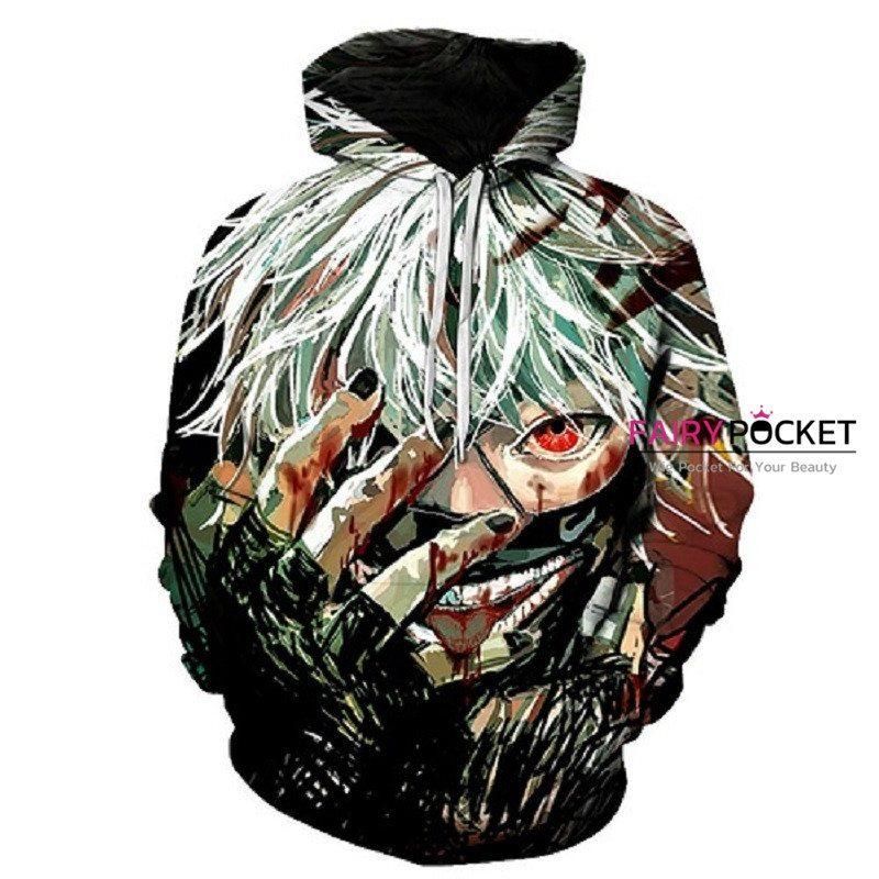 Tokyo Ghoul Ken Kaneki 3D Hoodie For Men Women All Over 3D Printed Hoodie � L - f269ec7e4c5b Tokyo Ghoul Ken Kaneki 3D Hoodie For Men Women All Over 3D Printed Hoodie � L - f269ec7e4c5b