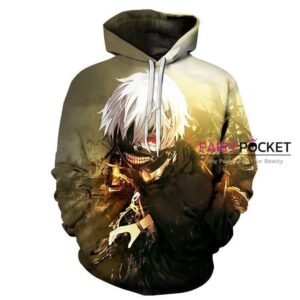 Tokyo Ghoul Ken Kaneki 3D Hoodie For Men Women All Over 3D Printed Hoodie ï¿½ P - e3c555d8d64b