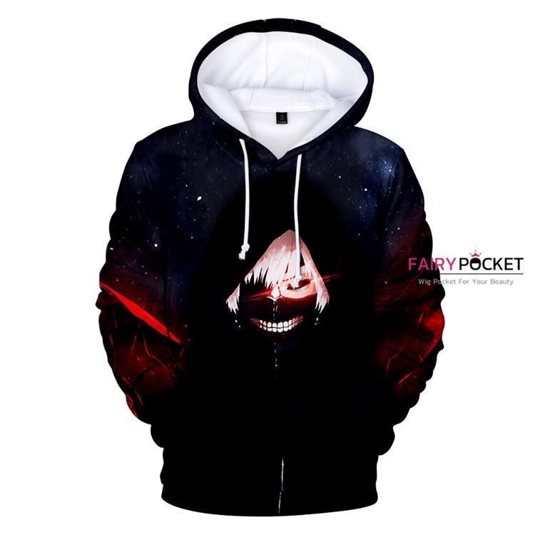 Tokyo Ghoul Ken Kaneki Black 3D Hoodie For Men Women All Over 3D Printed Hoodie - 079648cd41c0 Tokyo Ghoul Ken Kaneki Black 3D Hoodie For Men Women All Over 3D Printed Hoodie - 079648cd41c0