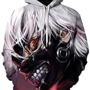 Tokyo Ghoul Ken Kaneki Pullover And Zippered Hoodies Custom 3D Tokyo Ghoul Graphic Printed 3D Hoodie All Over Print Hoodie For Men For Women - 54f9c3c84bbd