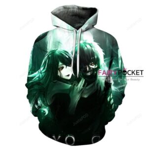 Tokyo Ghoul Ken Kaneki Rize Kamishiro 3D Hoodie For Men Women All Over 3D Printed Hoodie ï¿½ C - e95595c8d372