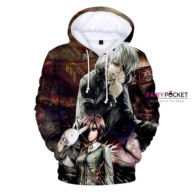 Tokyo Ghoul Ken Kaneki Touka Kirishima 3D Hoodie For Men Women All Over 3D Printed Hoodie - 4f4a1eb7f0e0 Tokyo Ghoul Ken Kaneki Touka Kirishima 3D Hoodie For Men Women All Over 3D Printed Hoodie - 4f4a1eb7f0e0