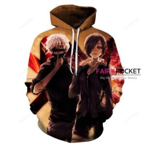 Tokyo Ghoul Ken Kaneki Touka Kirishima 3D Hoodie For Men Women All Over 3D Printed Hoodie ï¿½ C - 9a07d080ed23