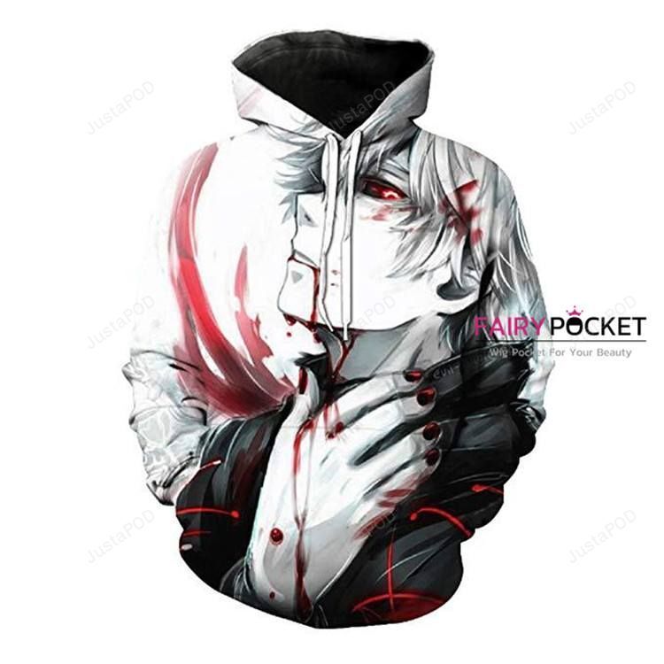 Tokyo Ghoul Ken Kaneki White 3D Hoodie For Men Women All Over 3D Printed Hoodie - ca775b8b3d56 Tokyo Ghoul Ken Kaneki White 3D Hoodie For Men Women All Over 3D Printed Hoodie - ca775b8b3d56