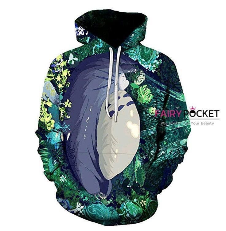 Tonari no Totoro Green 3D Hoodie For Men Women All Over 3D Printed Hoodie - 1bf3d23a5547 Tonari no Totoro Green 3D Hoodie For Men Women All Over 3D Printed Hoodie - 1bf3d23a5547