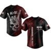 [Top-Selling] Custom Acdc Highway To Hell Rock Band All Over Print Baseball Jersey