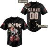 [Top-Selling] Custom Floral Acdc Rock Band All Over Print Baseball Jersey