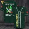[Top-Selling] Custom John Jameson Irish Whiskey St Patrick Day Baseball Jersey Shirt