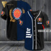 [Top-Selling] Custom Miller Lite A Fine Pilsner Beer Baseball Jersey Shirt