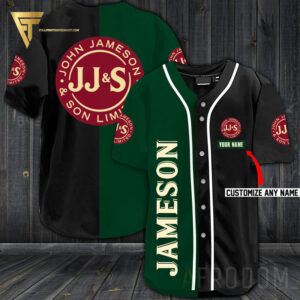 [Top-Selling] Custom Name Jameson Irish Full Printing Baseball Jersey Shirt