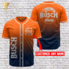 [Top-Selling] Custom Orange Busch Latte Full Printing Baseball Jersey Shirt