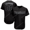 [Top-Selling] Custom Team Name Black Gray Baseball Jersey- Maria