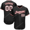 [Top-Selling] Custom Team Name Black White-Red Full Printed Baseball Jersey- Maria