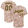 [Top-Selling] Custom Team Name Camo Black-Gold Full Printed Baseball Jersey- Maria