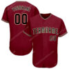 [Top-Selling] Custom Team Name Crimson Black-Khaki Full Printed Baseball Jersey