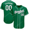 [Top-Selling] Custom Team Name Green White-Gray St Patrick’S Day Baseball Jersey- Maria
