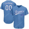 [Top-Selling] Custom Team Name Light Blue White-Royal Full Printed Baseball Jersey