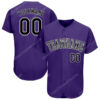 [Top-Selling] Custom Team Name Purple Black-White Baseball Jersey- Maria